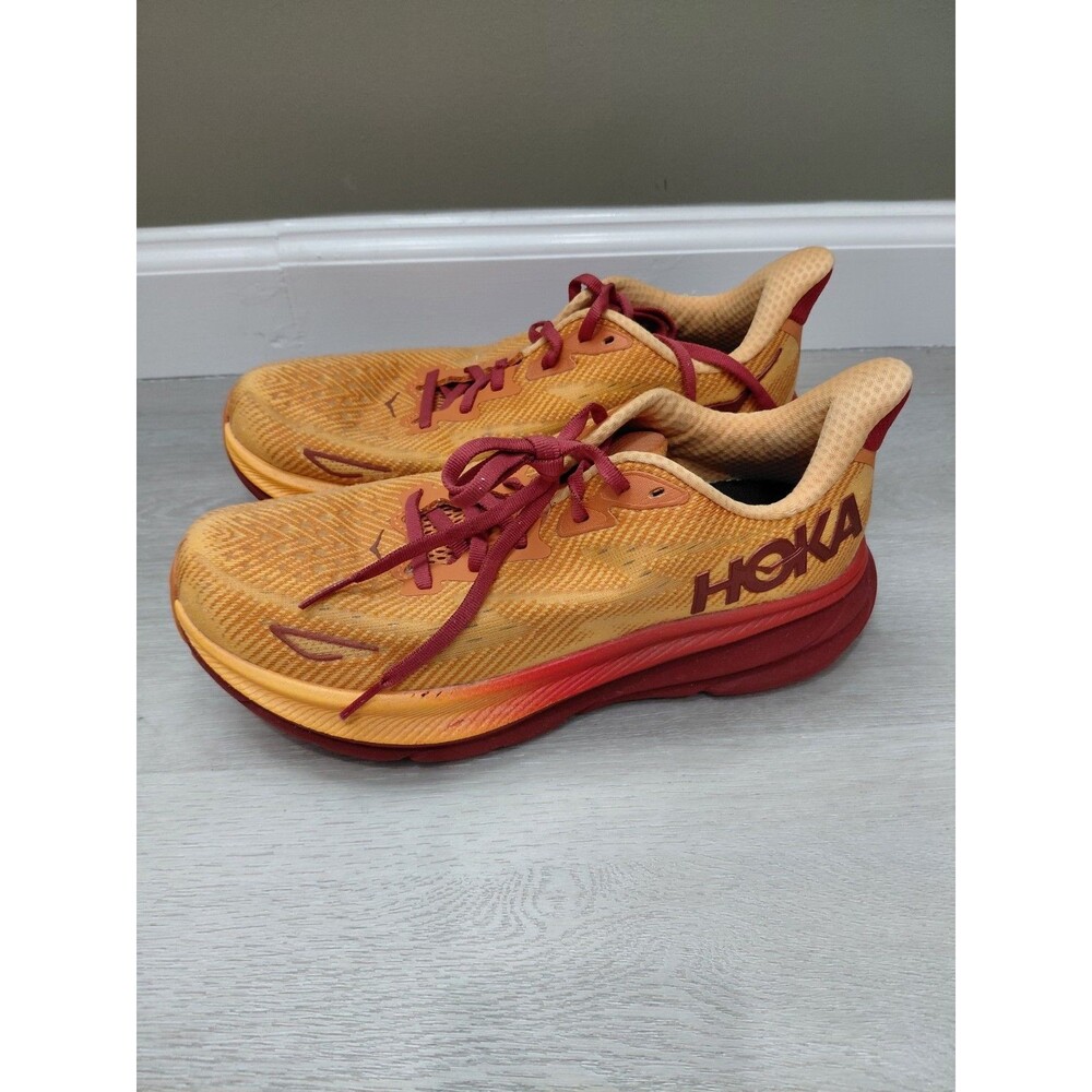 Size 8.5B - Hoka One One HOKA Clifton 9 Amber Haze Sherbet Women's Sneakers